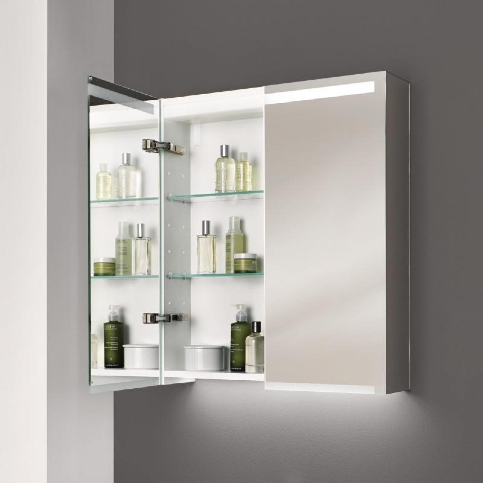 Зеркальный шкаф с подсветкой 75 см Geberit Option Plus 500.206.00.1 - фото Geberit (Геберит) Shop