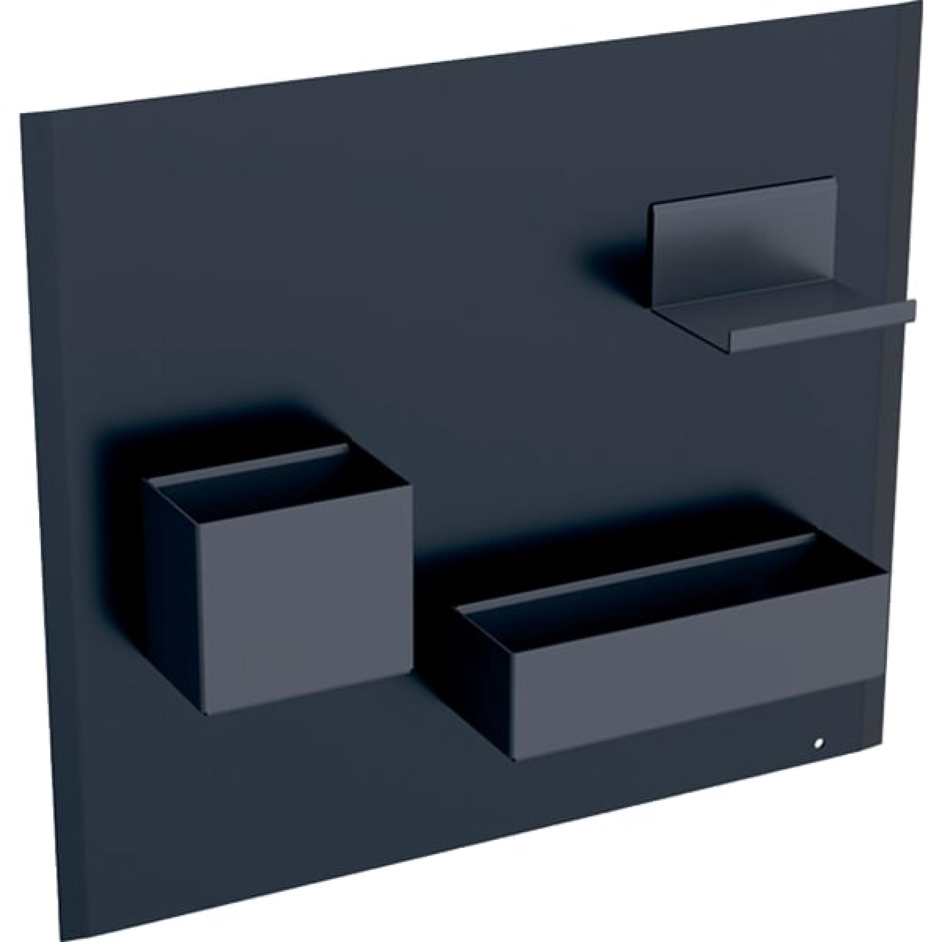 Комплект магнитной доски Geberit Acanto 500.649.16.1, черный/темно-серый