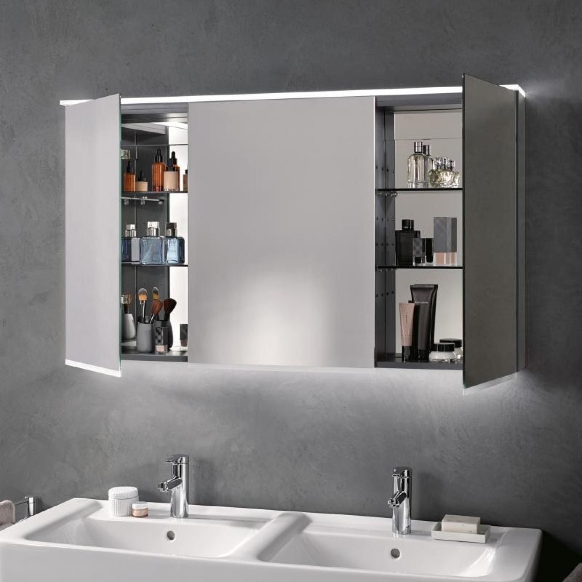 Зеркальный шкаф с подсветкой 90 см Geberit Option Plus 500.594.00.1 - фото Geberit (Геберит) Shop