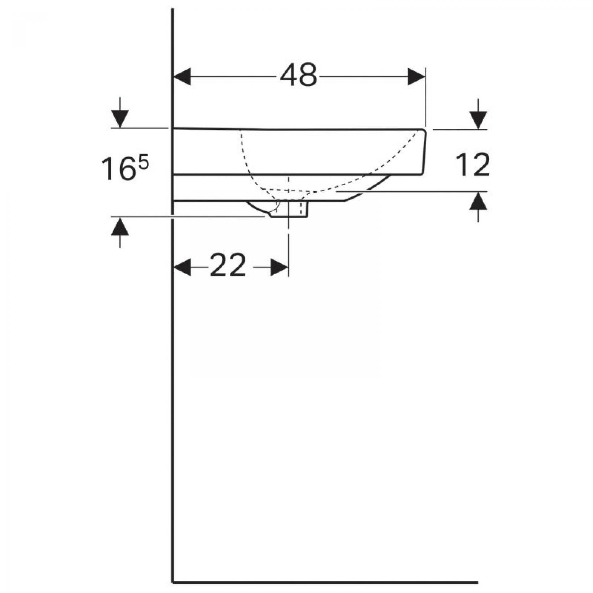 Раковина двойная подвесная GEBERIT Smyle Square 500.253.01.1 - фото Geberit (Геберит) Shop