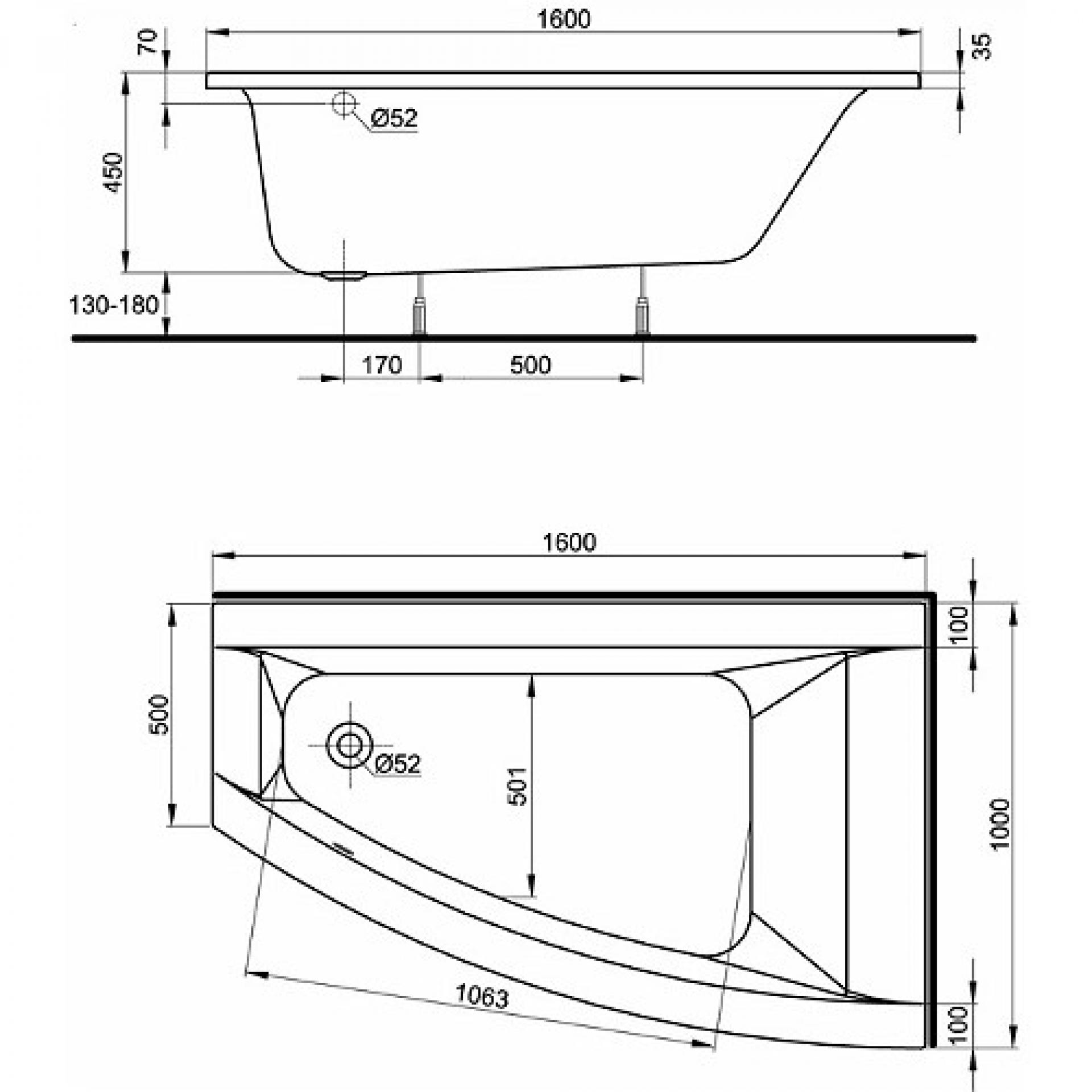 Панель фронтальная 160 см для ванны KOLO Clarissa PWA0860000 правая - фото Geberit (Геберит) Shop