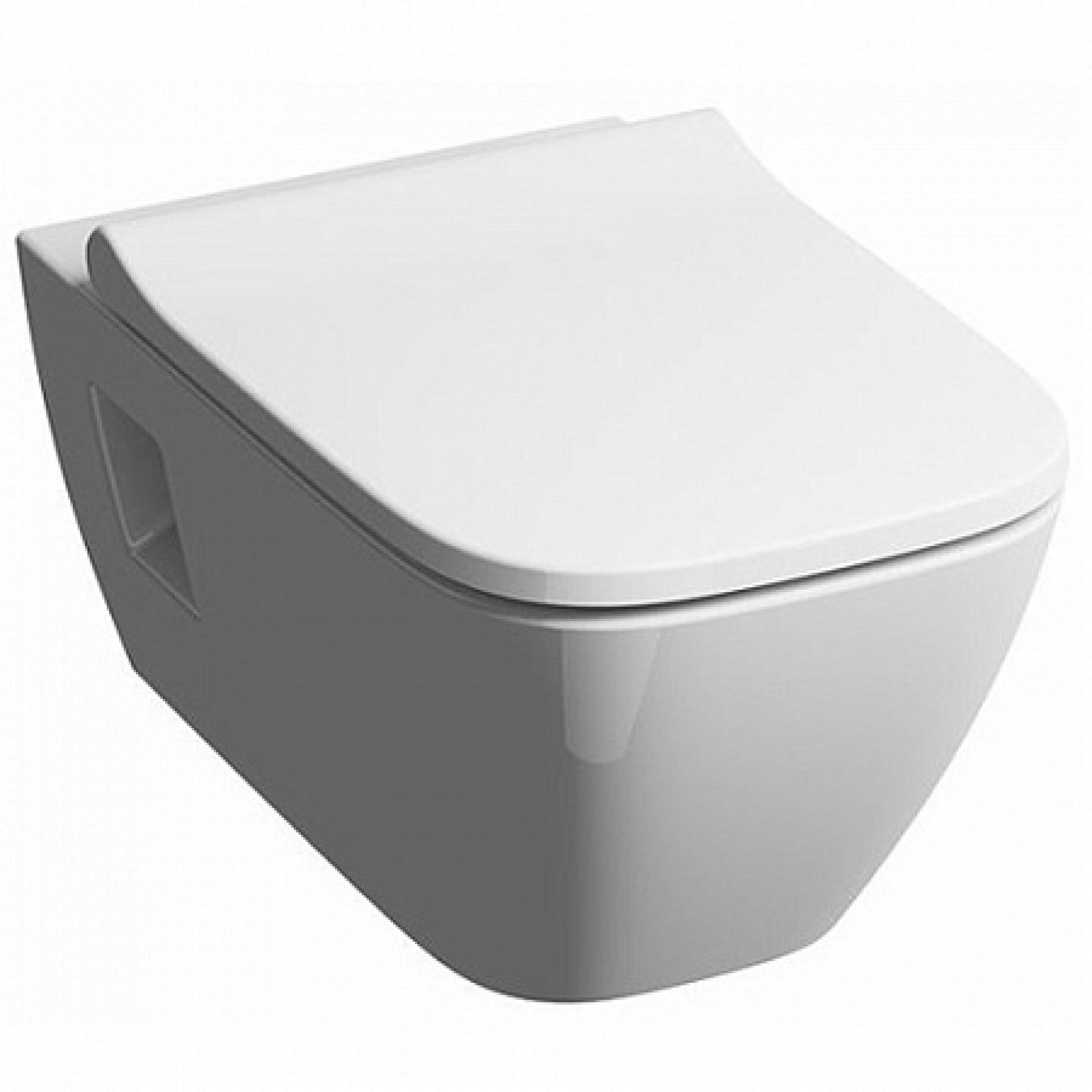 Комплект подвесной унитаз Geberit Renova Plan безободковый белый + крышка-сиденье с микролифтом