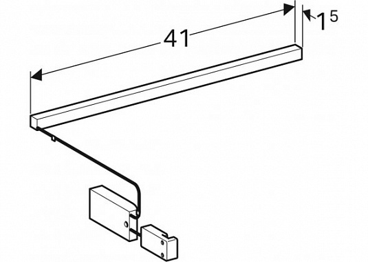 Универсальная подсветка 41 см Geberit 501410000 - фото Geberit (Геберит) Shop
