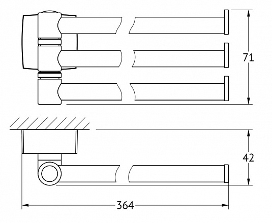 Полотенцедержатель FBS Esperado ESP 045 - фото Geberit (Геберит) Shop