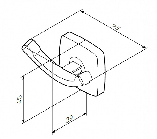 Крючок Am.Pm Gem A9035600 - фото Geberit (Геберит) Shop