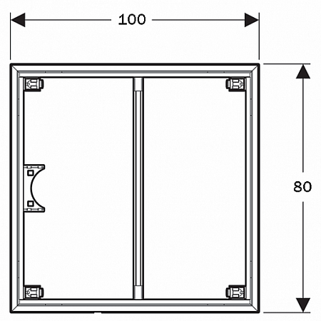 Каркас для поддона 100х80 см Geberit Setaplano 154.462.00.1 - фото Geberit (Геберит) Shop