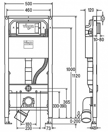 Система инсталляции для унитазов Viega Prevista Dry 771997 - фото Geberit (Геберит) Shop